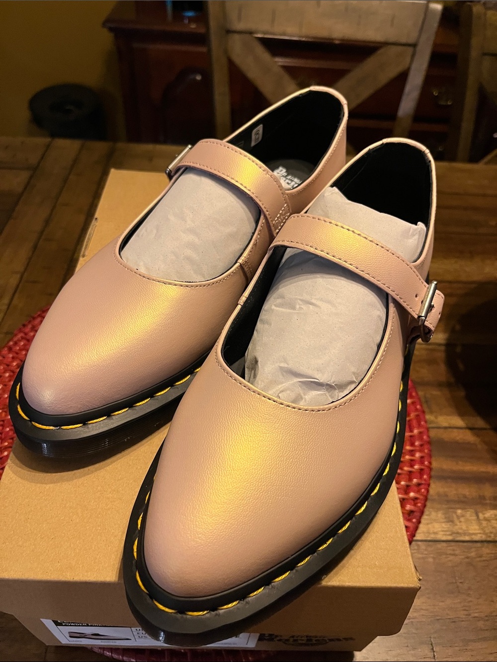 Dr. Martens Blush Pink Mary Jane Flats